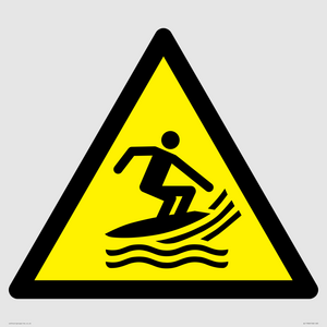 W046 Warning: Surf craft area